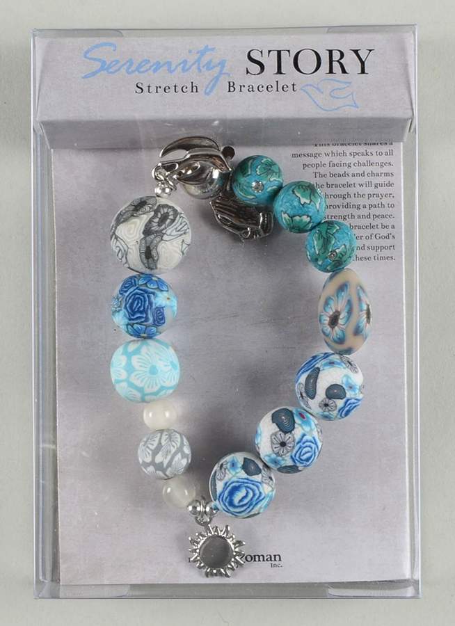 Beaded Story Bracelets Serenity Prayer  - Clay - Boxed by Roman-1