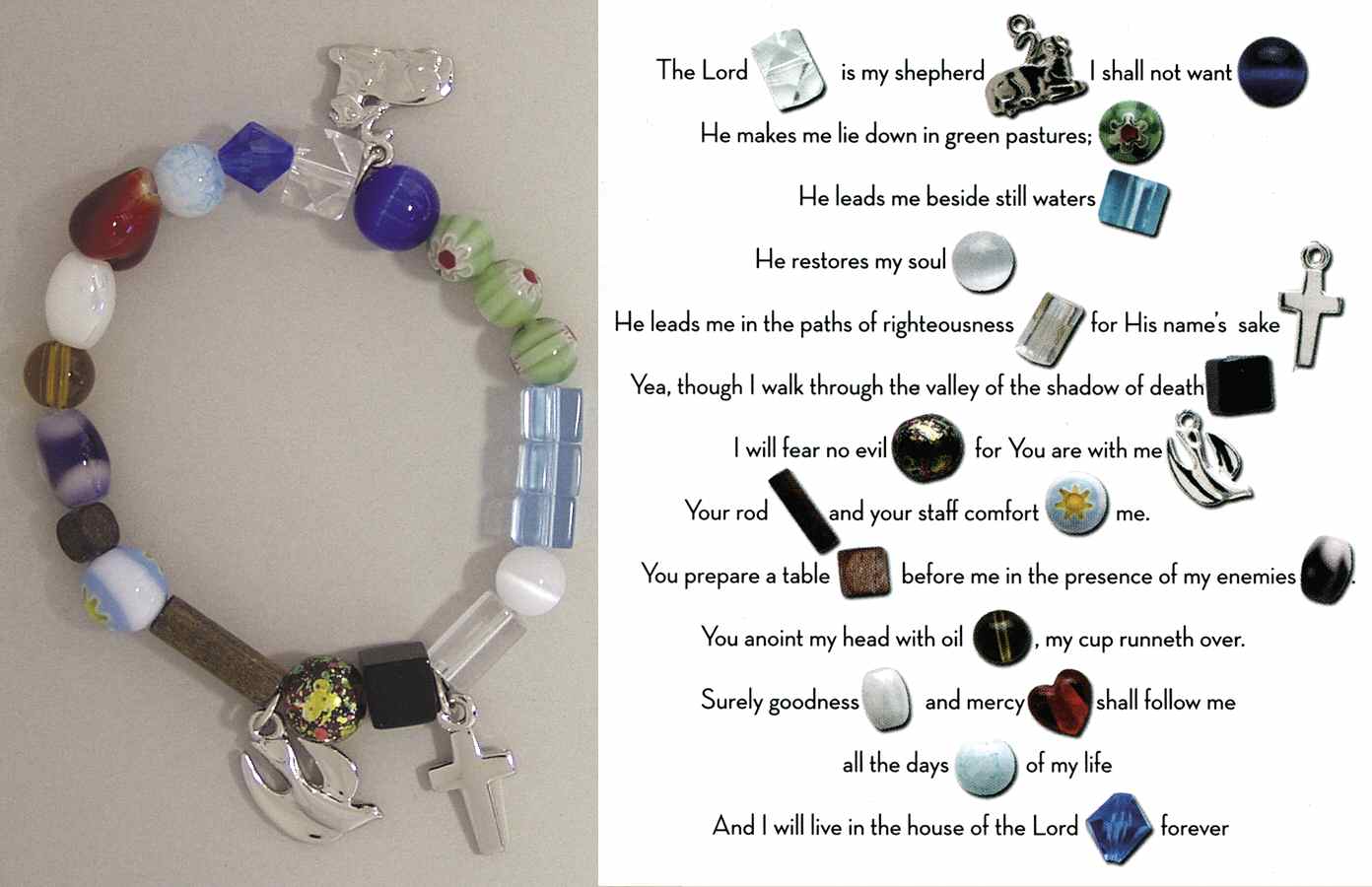 Beaded Story Bracelets 23rd Psalm - Boxed by Roman-1