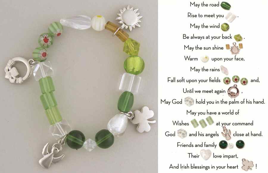 Beaded Story Bracelets Irish Blessing - Boxed by Roman-1