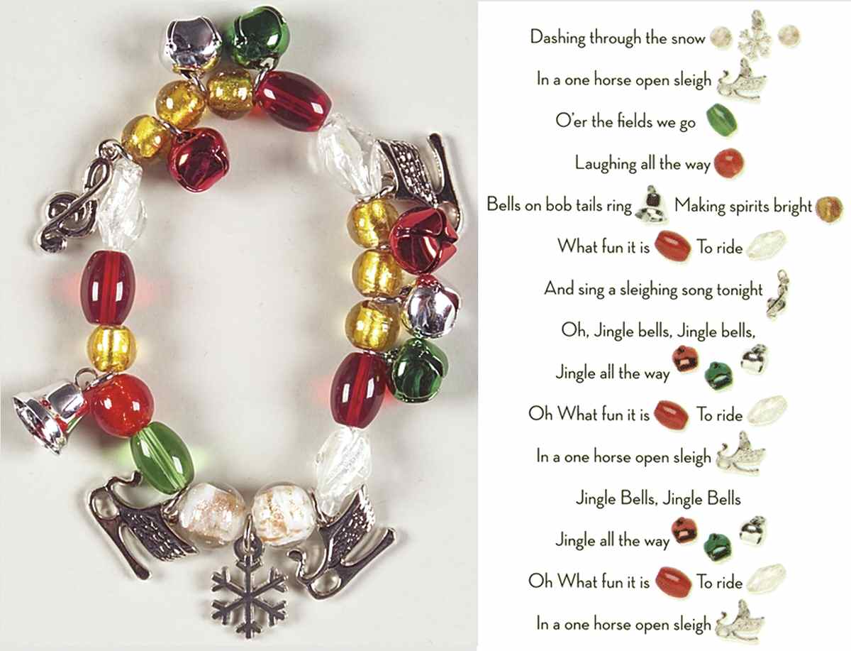 Beaded Story Bracelets Jingle Bells - Boxed by Roman-1