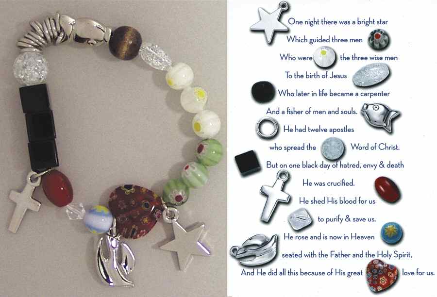 Beaded Story Bracelets Small-(His)Christ's Story - With Box by Roman-1