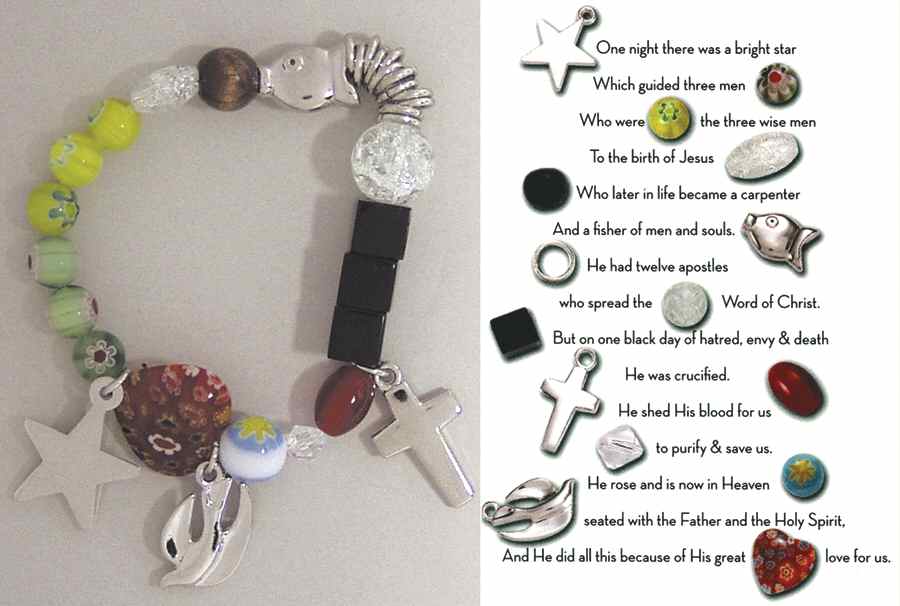 Beaded Story Bracelets Large-(His)Christ's Story - Boxed by Roman-1