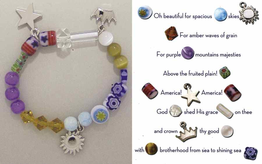 Beaded Story Bracelets America The Beautiful Bracelet - Boxed by Roman-1