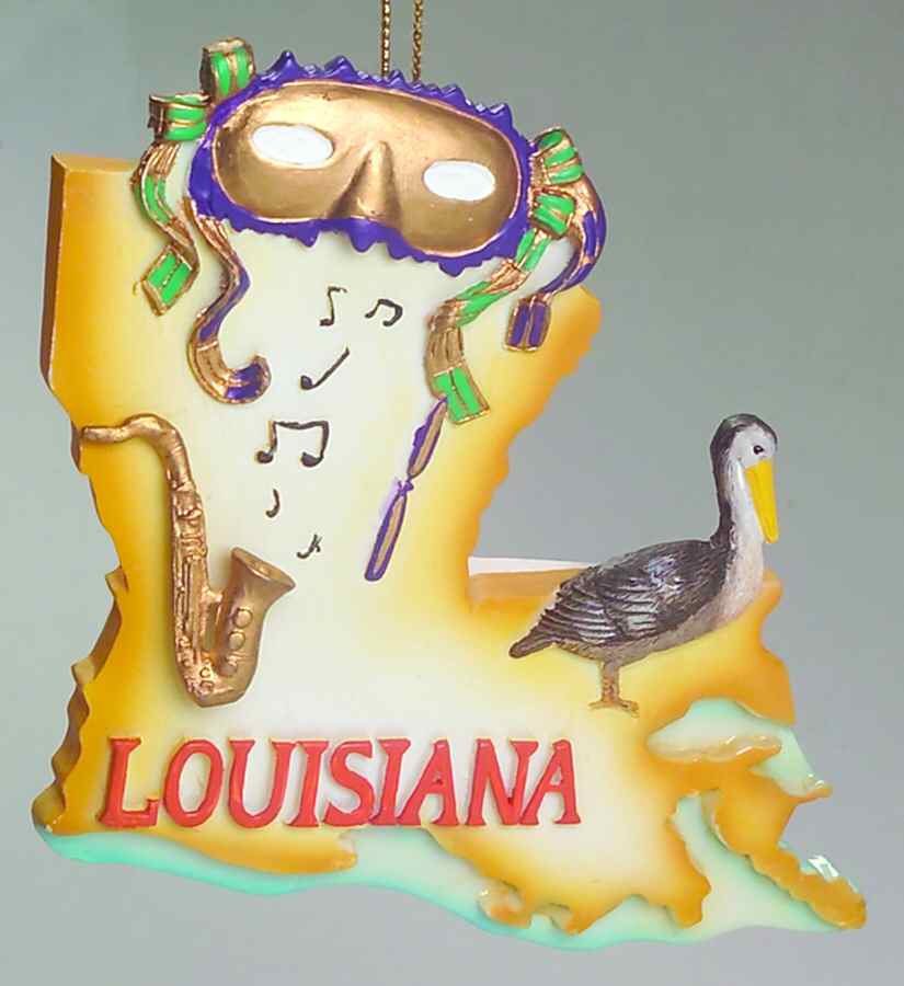 State Keepsake Ornaments Louisiana - No Box by Roman-1