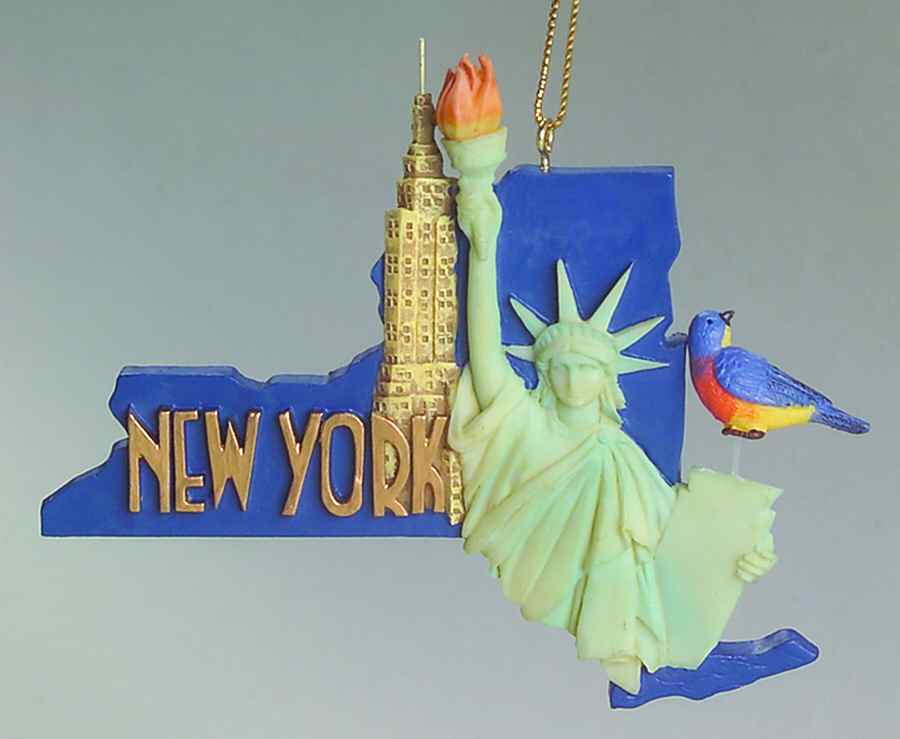 State Keepsake Ornaments New York - No Box by Roman-1