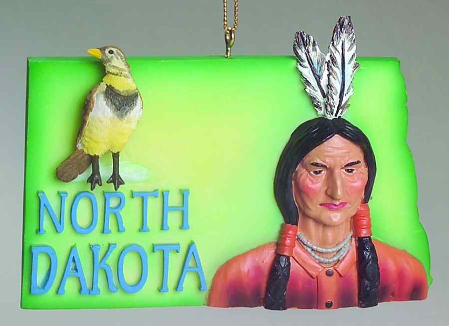 State Keepsake Ornaments North Dakota - No Box by Roman-1