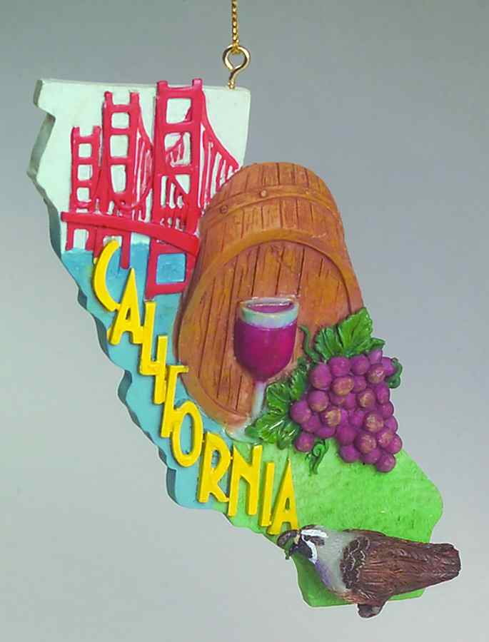 State Keepsake Ornaments Northern California - No Box by Roman-1