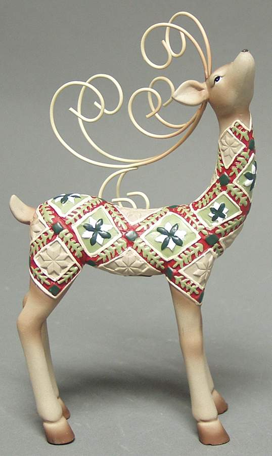 Origins Quilt Collection Reindeer Figure - No Box by Roman-1
