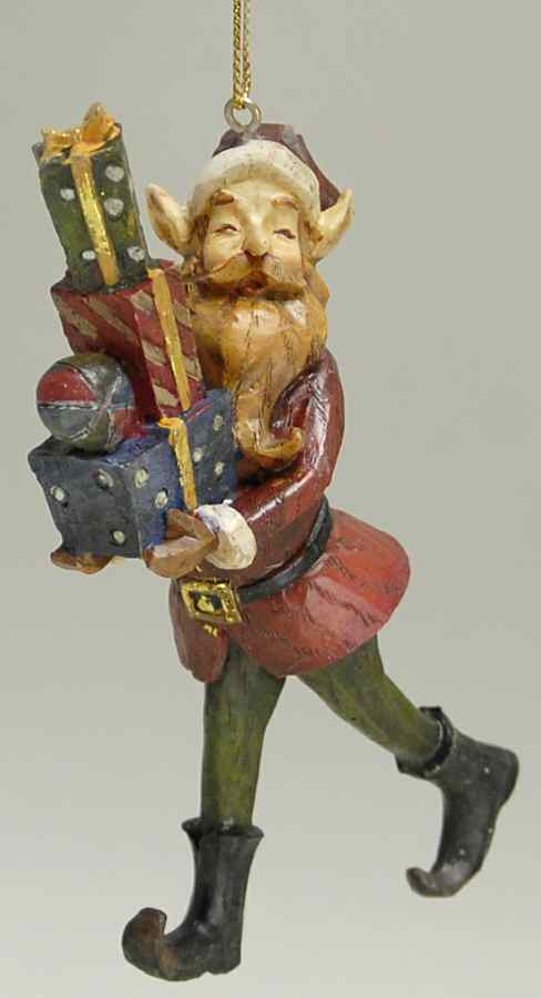 Woodworks Collection Elf With Presents - No Box by Roman-1