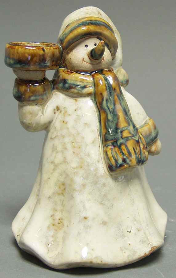 Origins Collection Snowman Taper Candleholder - No Box by Roman-1