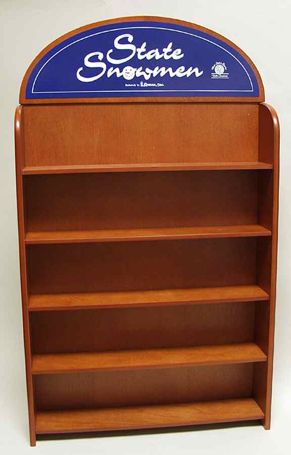 State Snowman Collection Display Shelf - Display Rack Wood by Roman-1