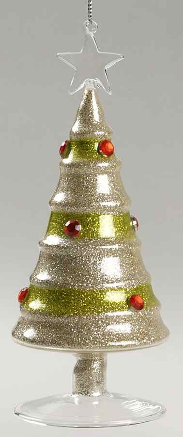 Lots of Dots Green Glitter Tree With Red Stones - No Box by Roman-1