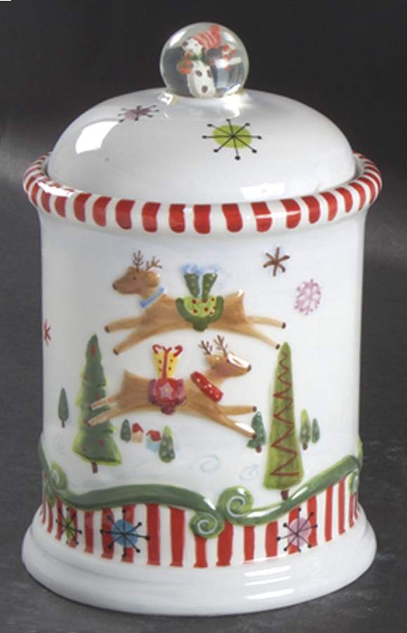 Christmas Juggle Collection Reindeer Snack Container - No Box by Roman-1