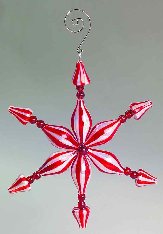 Snowballz! Collection Glass Star Ornament - Boxed by Roman-1
