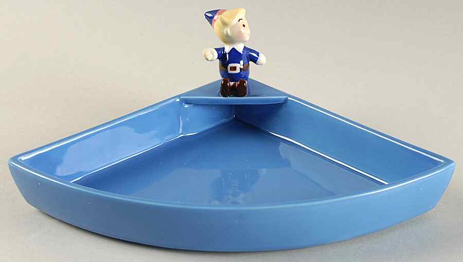 Rudolph the Red-Nosed Reindeer Blue Plate Section-Hermey - No Box by Roman-1