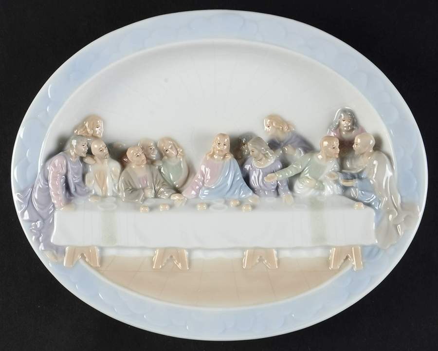 Valencia Classics Oval Last Supper Plate - Boxed by Roman-1