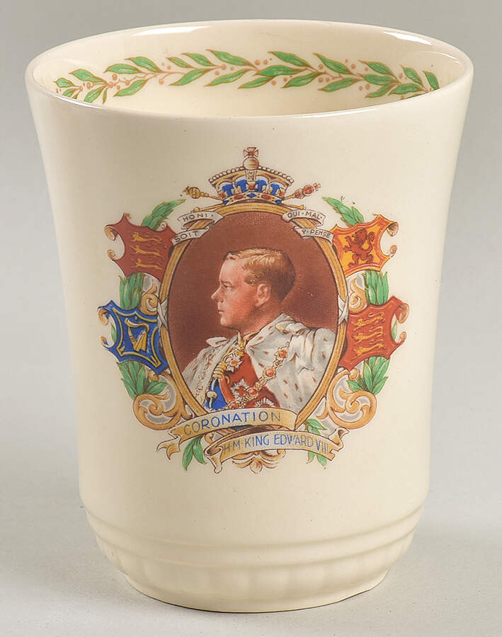 Royalty & Political Commemoratives Edward Viii Coronation Beaker - No Box by Royal Doulton-1