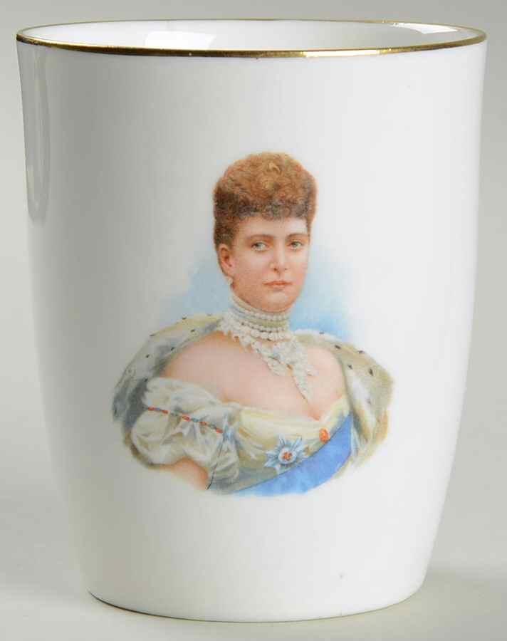 Royalty & Political Commemoratives Queen Alexandra Tumbler - No Box by Royal Doulton-1