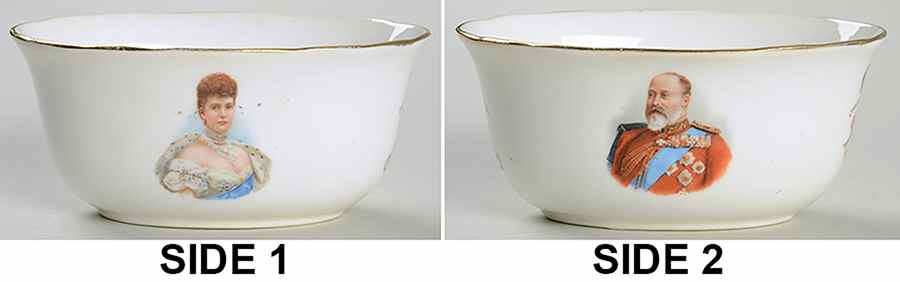 Royalty & Political Commemoratives Edward Vii & Alexandra Sugar - No Box by Royal Doulton-1