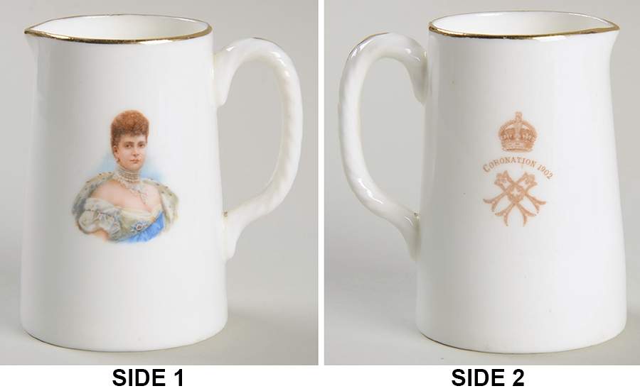 Royalty & Political Commemoratives Queen Alexandra Coronation Jug - No Box by Royal Doulton-1