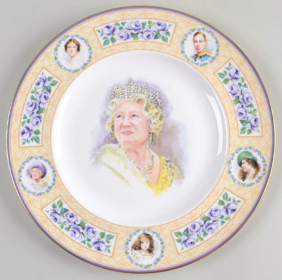 Royalty & Political Commemoratives Queen Mother Memorial Plate - Boxed by Royal Doulton-1