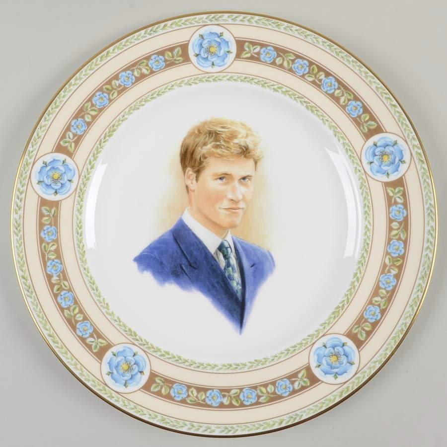 Royalty & Political Commemoratives Prince William-21st Birthday Plate - Boxed by Royal Doulton-1