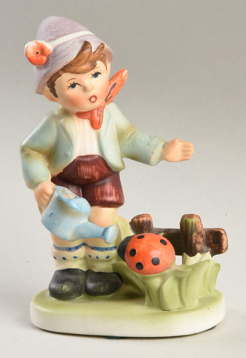 Royal Crown Figurines Boy With Ladybug - No Box by Royal Crown (Japan)-1