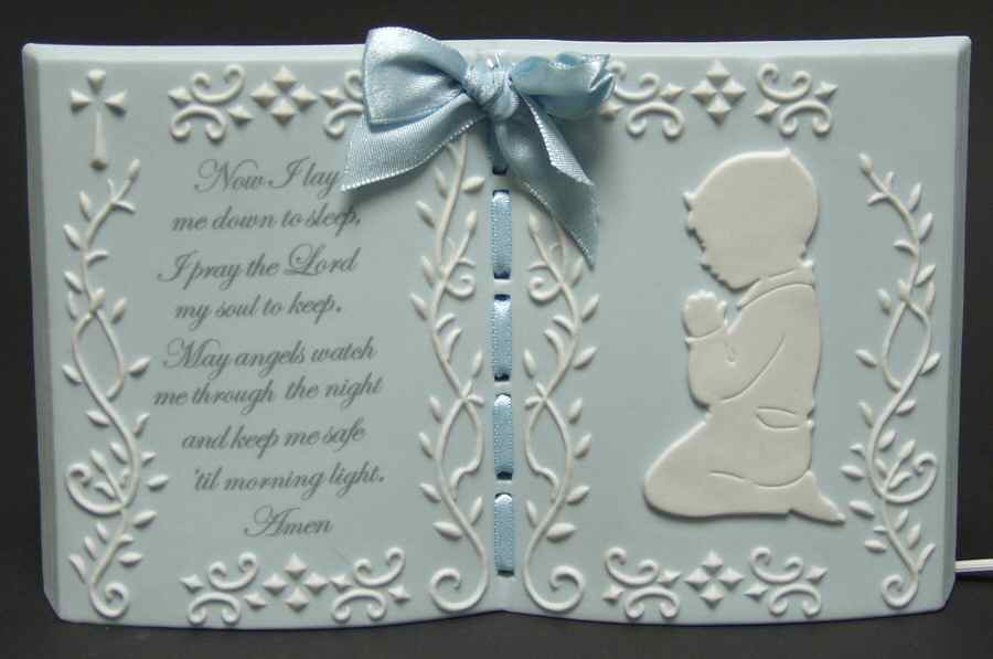 Baby Gifts Praying Boy Night Light - Boxed by Roman-1