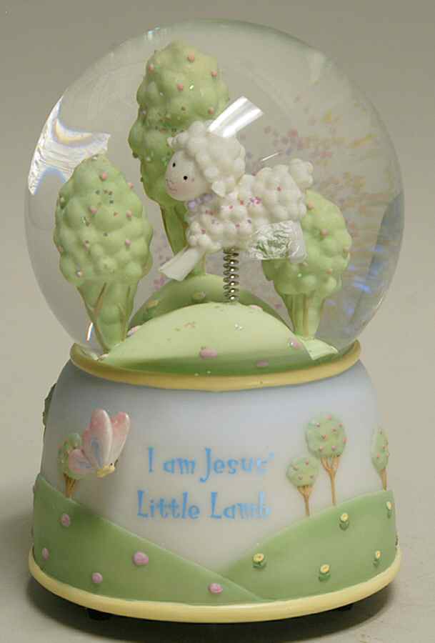 Baby Gifts I Am Jesus Little Lamb Glitterdome - No Box by Roman-1