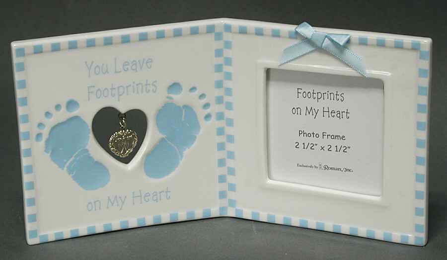Baby Gifts Footprints-Boy Frame 2.5 X 3.5 - No Box by Roman-1