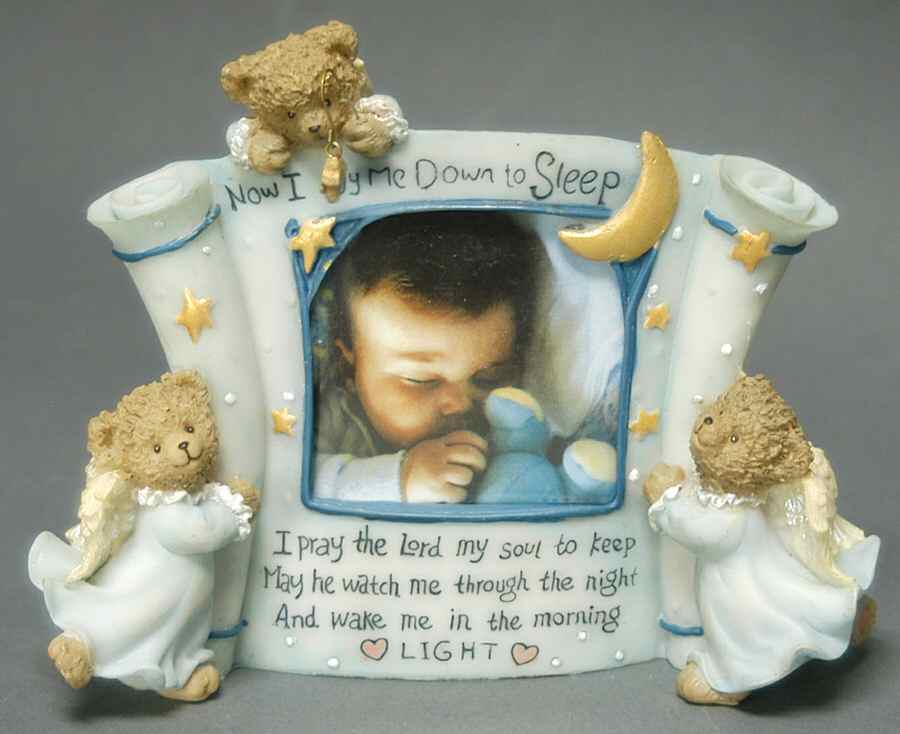 Baby Gifts Prayer Bear Boy Frame 2 X 3 - Boxed by Roman-1