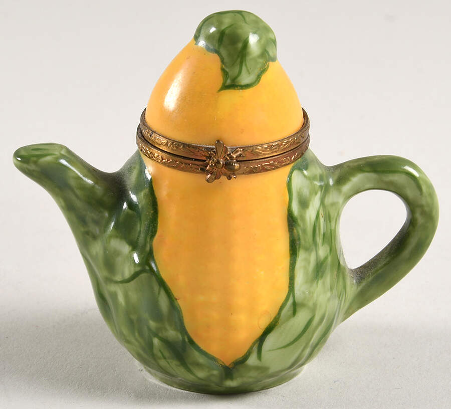 Rochard Limoges Box Ear Of Corn Teapot - No Box by Rochard-1