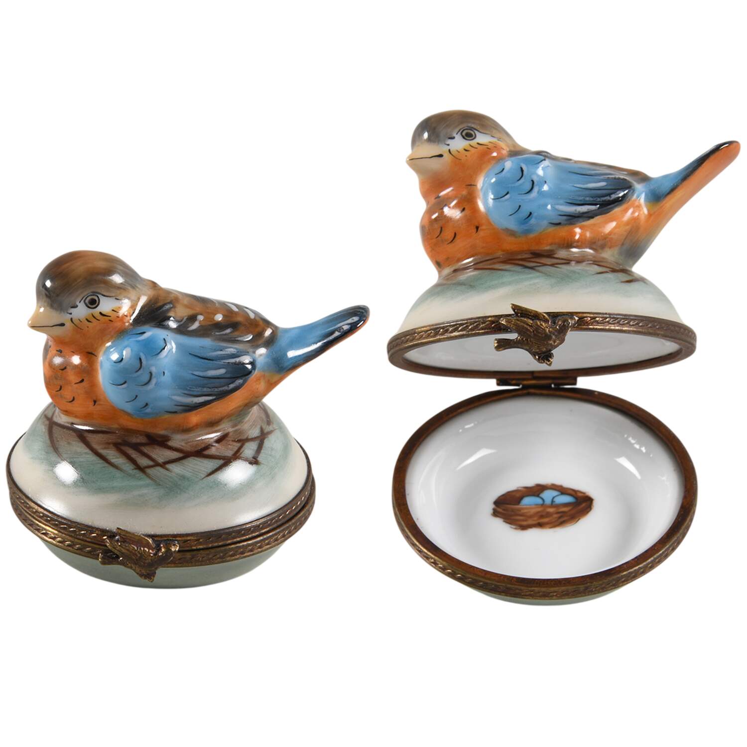 Rochard Limoges Box Bluebird - Boxed by Rochard-1