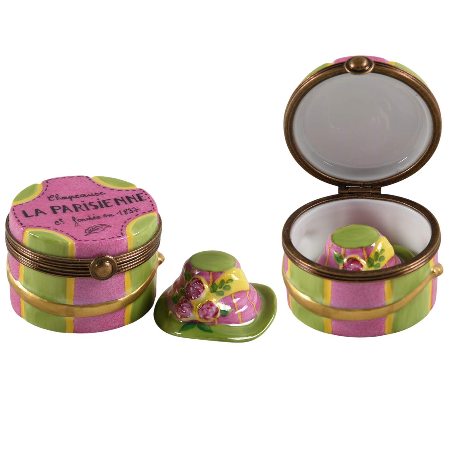 Rochard Limoges Box La Parisienne Hat Box With Hat - No Box by Rochard-1