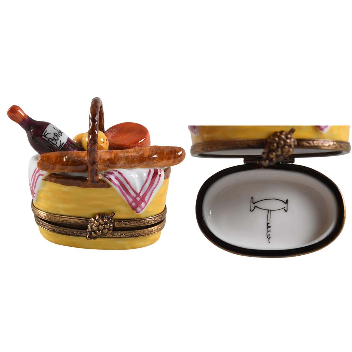 Rochard Limoges Box Picnic Basket - Boxed by Rochard-1