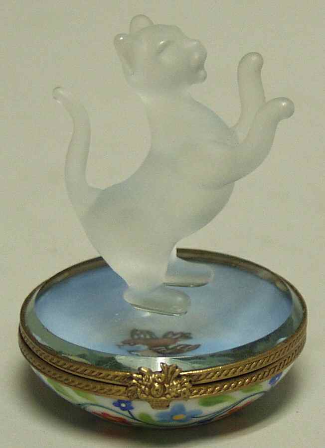 Rochard Limoges Box Crystal Cat Box - Boxed by Rochard-1