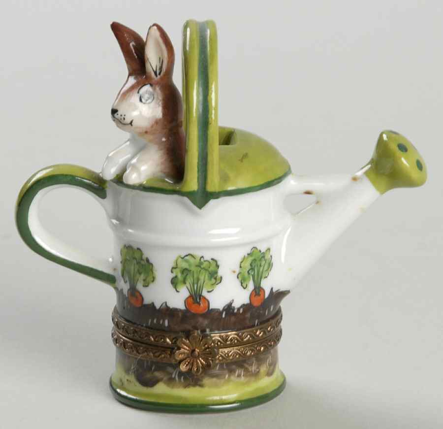 Rochard Limoges Box Bunny In Watering Can - Boxed by Rochard-1