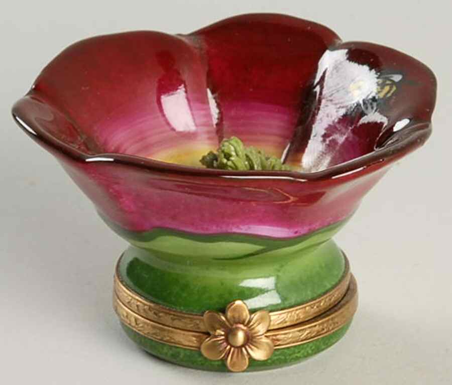 Rochard Limoges Box Purple Flower - Boxed by Rochard-1