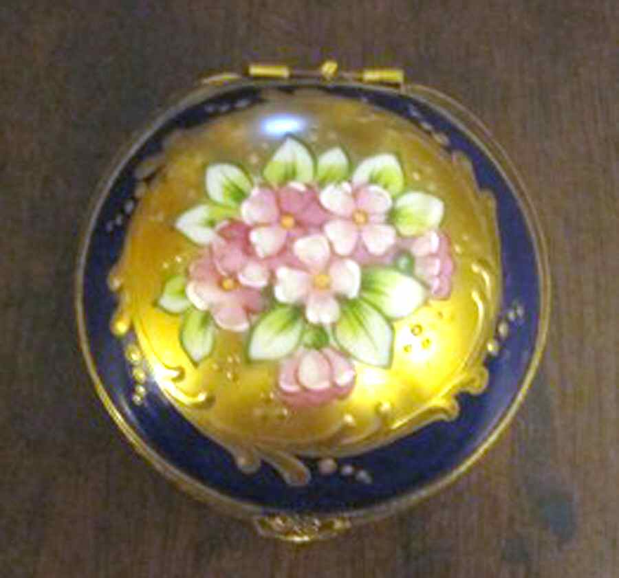 Rochard Limoges Box Pink Violets - No Box by Rochard-1