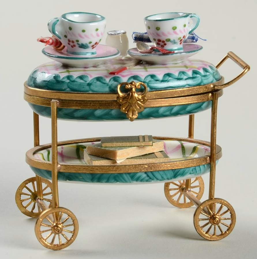 Rochard Limoges Box Breakfast With Books Cart - Boxed by Rochard-1