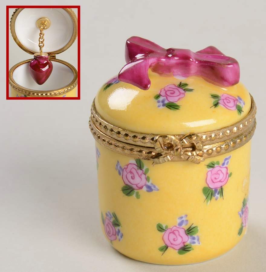Rochard Limoges Box Floral Round Box - With Box by Rochard-1