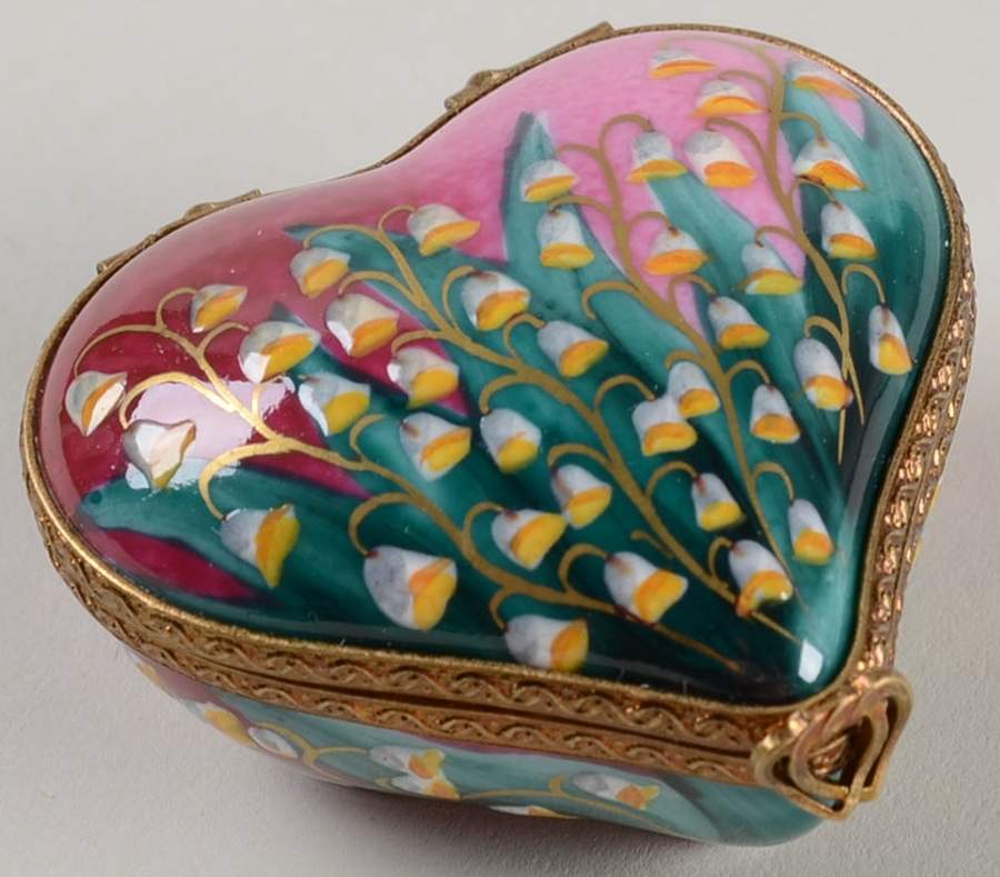 Rochard Limoges Box Lily Of The Valley Heart - No Box by Rochard-1