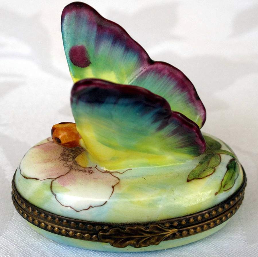 Rochard Limoges Box Butterfly - Boxed by Rochard-1