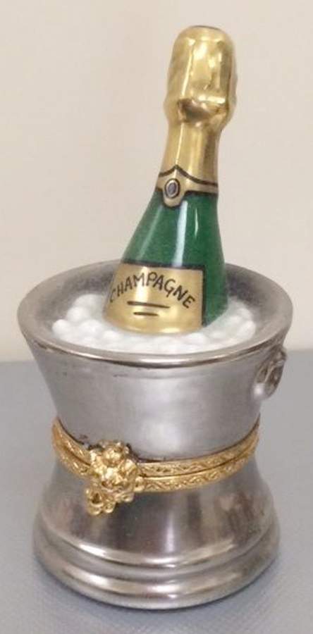 Rochard Limoges Box Champagne Bottle-Silver - No Box by Rochard-1