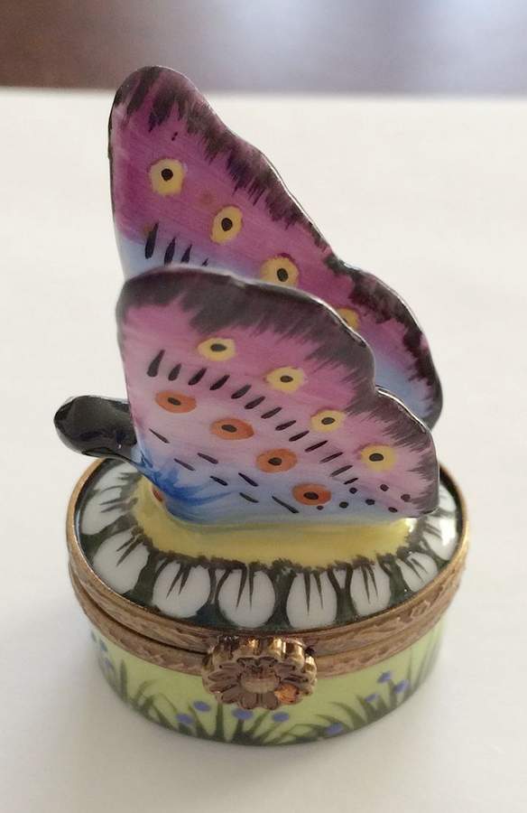 Rochard Limoges Box Butterfly - No Box by Rochard-1