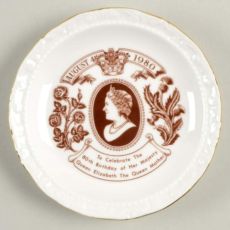 Royal Albert Royalty Giftware Queen Mother 80th Birthday-Coaster - No Box by Royal Albert-1