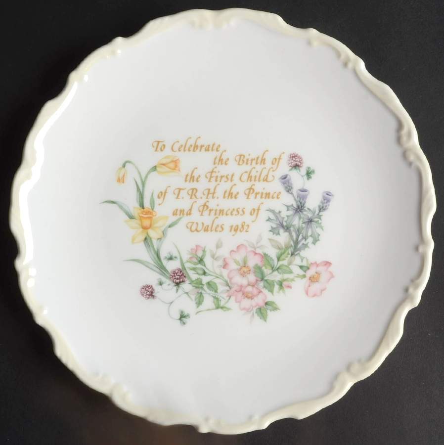 Royal Albert Royalty Giftware Prince William Birth Plate - No Box by Royal Albert-1