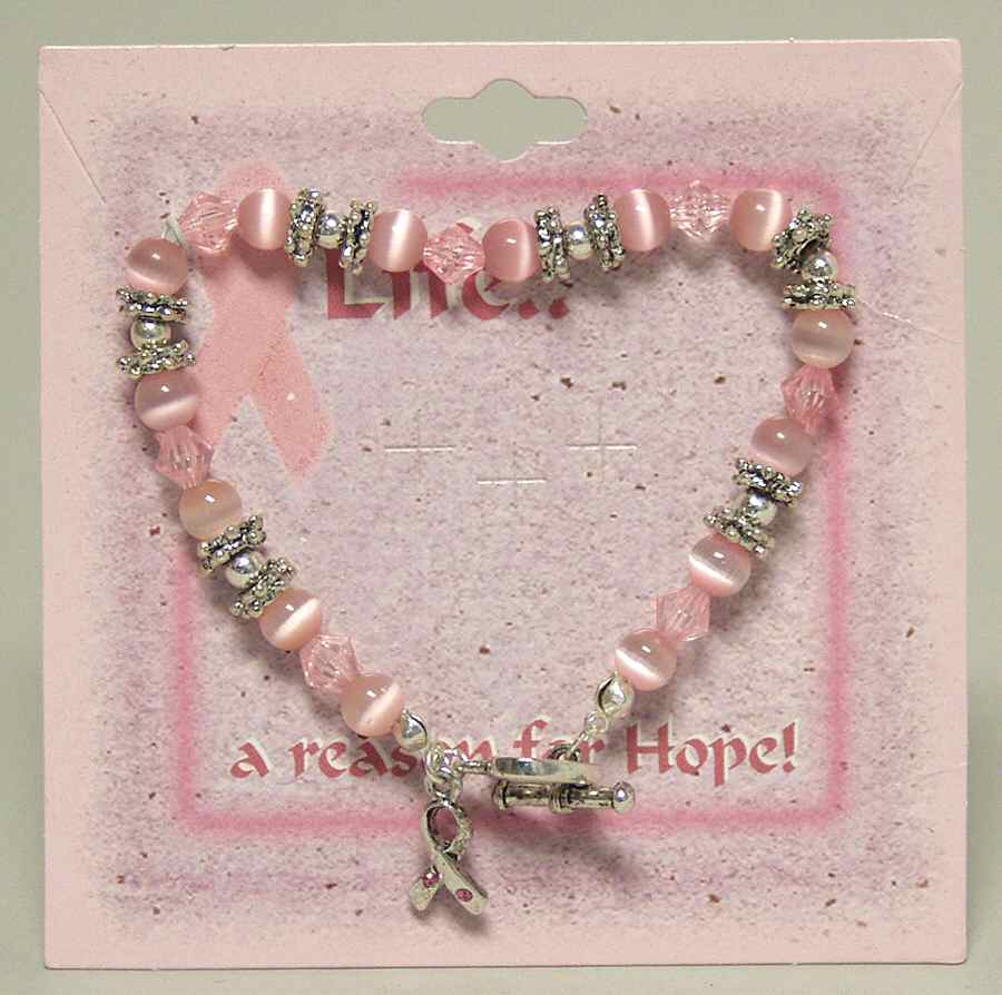 Roman Jewelry Breast Cancer Bracelet - No Box by Roman-1