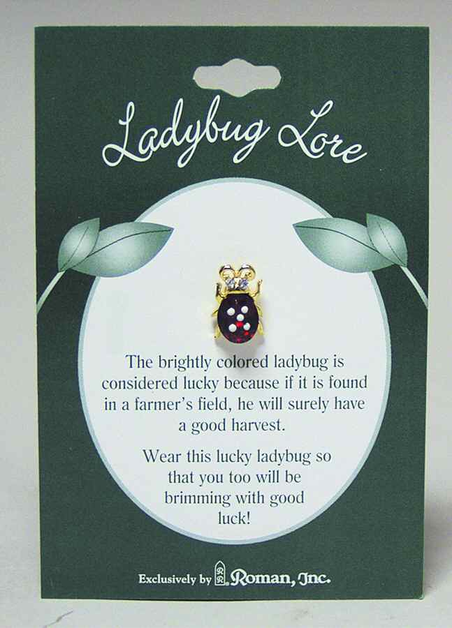 Roman Jewelry Ladybug Lore Pin - No Box by Roman-1