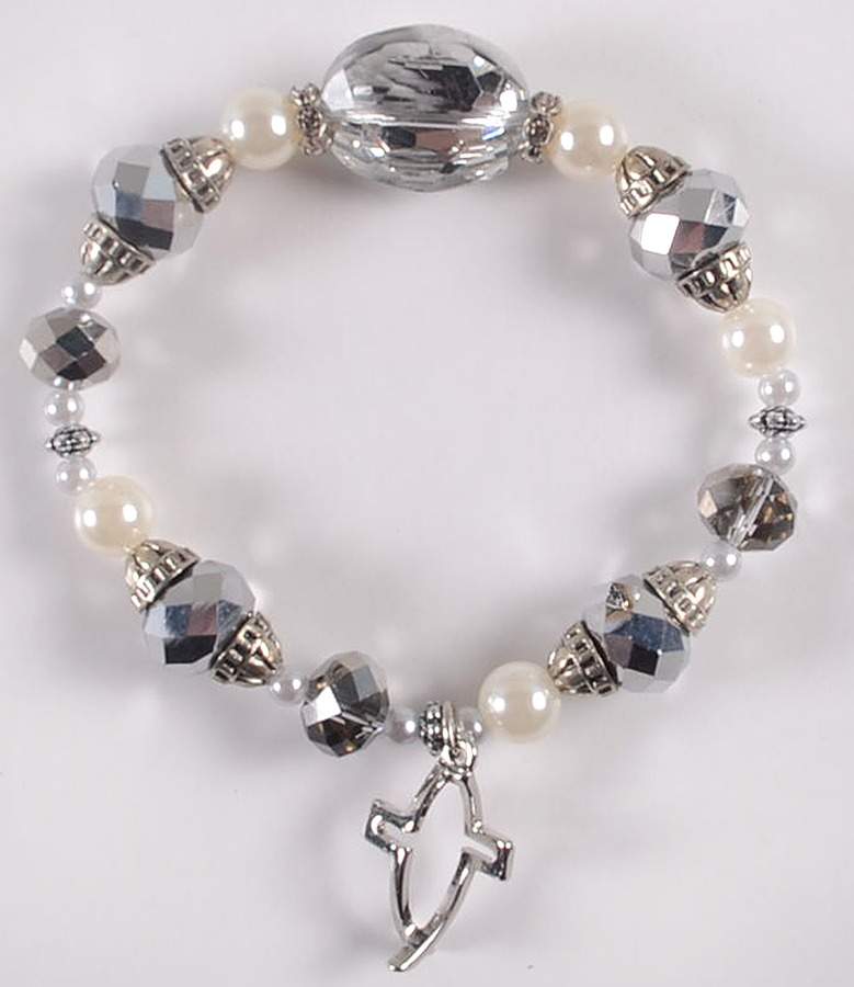 Roman Jewelry Crossfish Bracelet - Silver - No Box by Roman-1